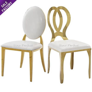 Factory Price Pattern Back Stainless Steel Golden <b>Stackable</b> Banquet <b>Chairs</b> <b>Dining</b> <b>Chair</b> Banquet Wedding Event <b>Chairs</b> - Product Image 2