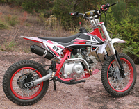 Moto tout-terrain à essence 125cc Démarrage électrique 4 temps Refroidi par air