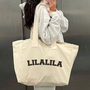 LILALILA <b>Large</b> Capacity Reusable Beach Cotton Shopping Bag Fast Delivery Folding Style for Daily Travel Use with Custom Logo - Product Image 6