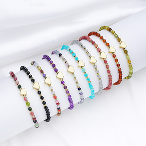 Romantic Natural Stone <b>Beaded</b> <b>Bracelet</b> Women's Adjustable Alloy Jewelry <b>for</b> Daily Wear Gifts - Product Image 4