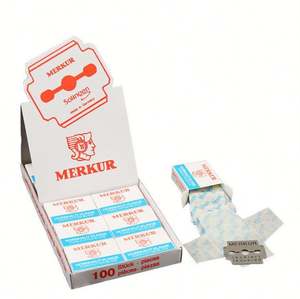 Outil de manucure lame d'éplucheur de semelle lame d'éplucheur de peau de pied d'ongle une boîte100 pièce pack couteau de pied - Product Image 1