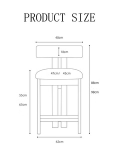 Modern Kitchen <strong>Tall</strong> <strong>Table</strong> Restaurant Furniture Luxury High <strong>Bar</strong> Stool Lamb Wool <strong>Bar</strong> Chair - Product Image 6
