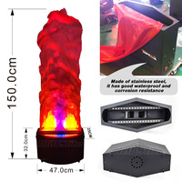 Lumière LED professionnelle en soie, flamme de feu