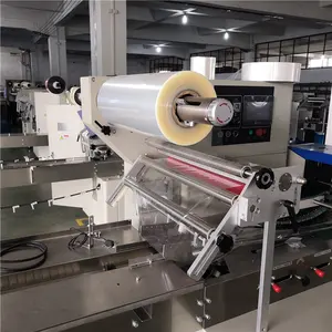 Machine d'emballage automatique haute vitesse pour pain naan/machine d'emballage de légumes manuelle, machine d'emballage de flux supérieur