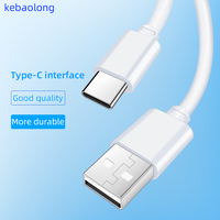 Grosir Type-C0.3/0.5M Kabel Pengisian Daya Portabel 1A Pengisian Harta Karun Kipas Kecil USB Ke Kabel Daya Seluler Tipe-c