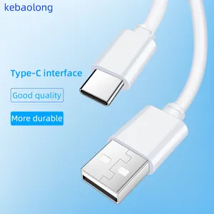 Оптовая продажа, внешний портативный зарядный кабель USB типа C, 0,5 м, 1 А