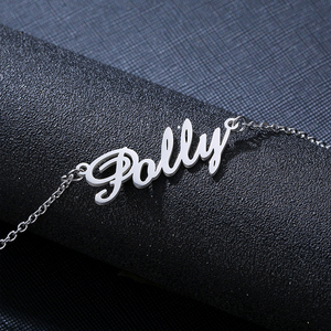Collana con firma scritta <span class=keywords><strong>a</strong></span> mano con <span class=keywords><strong>nome</strong></span> personalizzato in acciaio inossidabile - Product Image 3