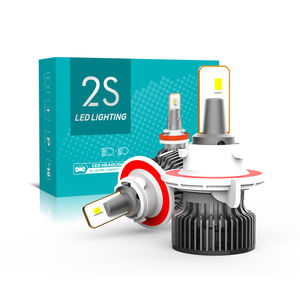 Ampoule d'éclairage de voiture LED 2S H4 H7 H11, phare antibrouillard Super lumineux, 9005 9006 H8, H13, 2 pièces - Product Image 1