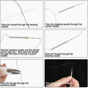 7 Uds. Agujas de punzón de fieltro <span class=keywords><strong>aguja</strong></span> de punzón de costura de bordado con desgarrador de costura herramientas de punto de cruz agujas de tejer herramientas de costura - Product Image 6