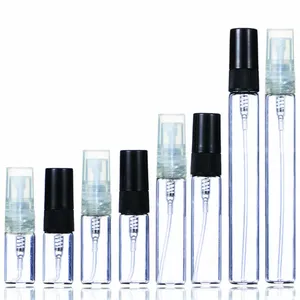 2ml 3ml 5ml 10ml Plastic/Glass Mist Perfume Spray Bottle Small perfume Atomizer Travel Refillable Sample Vials