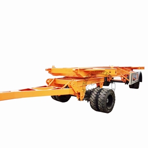 <span class=keywords><strong>Remorque</strong></span> à 4 roues squelette de camion de remorquage de barre de traction de 20 40 pieds - Product Image 1