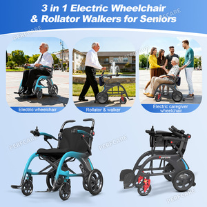 Silla <span class=keywords><strong>de</strong></span> Ruedas Eléctrica Plegable Portátil Ligera <span class=keywords><strong>de</strong></span> Viaje 3 en 1 <span class=keywords><strong>de</strong></span> Carbono con Nuevo Diseño 2025 - Andador y Scooter <span class=keywords><strong>de</strong></span> Movilidad - Product Image 2