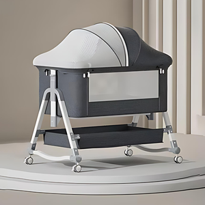 <span class=keywords><strong>Lit</strong></span> bébé portable <span class=keywords><strong>et</strong></span> mobile réglable personnalisable pliable <span class=keywords><strong>et</strong></span> réglable en hauteur grande literie pour enfants berceau <span class=keywords><strong>lit</strong></span> - Product Image 3