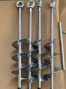 Anclaje de tierra de acero helicoidal para uso en exteriores y muebles de exterior-Viñedos Huertos Escuelas Parques Anclaje de tierra resistente al agua - Product Image 3