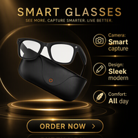 Gafas Inteligentes con IA 2026, Cámara 4K de 13MP, Grabación de Video WiFi, Llamadas Bluetooth, para Hombres y Mujeres, Vlog al Aire Libre