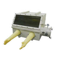 Caja de Guantes de Doble Cámara Labnova de Acero Inoxidable de Alta Resistencia con Bomba de Vacío Rotativa de Doble Etapa y Sistema de Purificación de Gases (H2O O2<1ppm)