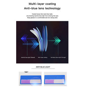 변색 방지 블루 라이트 사각 안경 패션 여성용 남성용 블루 라이트 전환 안경 변색 안경 - Product Image 5