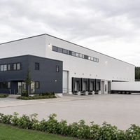 Entrepôt logistique préfabriqué en acier, centre de distribution, bâtiment de stockage, entrepôt industriel, conception personnalisée