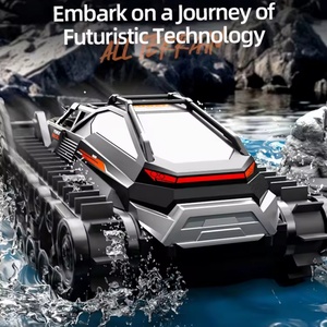 SJY-Q183 Voiture de Course RC Tout-Terrain Amphibie sur Chenilles Puissante Étanche 4x4 en Métal et Résine avec Câble USB Télécommande 40m Expert - Product Image 6