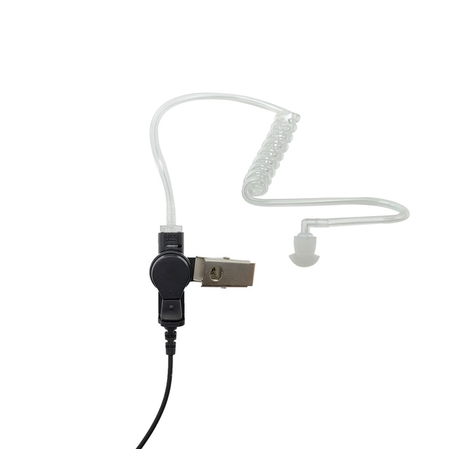 2026 M Factory Wholesale Walkie Talkie Headphone 2-way Radio Acoustic Clear Tube Earpiece Black Hotel Handheld Waterproof 3.5mm