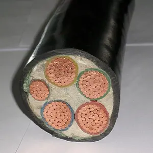 Low Voltage Different Color Insulated Underground 4 Core 4mm PVC Cable Power Cable