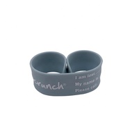 Bracelet LED règle en PVC réfléchissant personnalisé phosphorescent Bracelets de sport en silice pour promotions faites avec du papier métallique