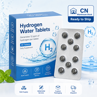 Comprimés d'eau hydrogénée 12 PPM de H2, complément pour une eau potable riche en antioxydants, stimule l'énergie et l'immunité