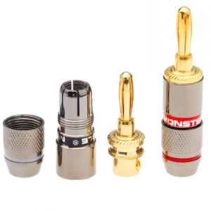 Connecteur banane <span class=keywords><strong>Monster</strong></span> Style en cuivre pur sans soudure pour amplificateur de puissance, câble de haut-parleur, fiche banane 4 mm - Product Image 2