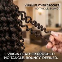 Dejavu Extensions de cheveux humains vierges de qualité 12A, style plumes, pour tressage au crochet, ondulation Water Wave, fixation Micro-Link, toutes couleurs, sans trame