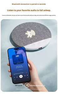 Máquina de Sonido <span class=keywords><strong>Blanco</strong></span> Inalámbrica con Luz Nocturna de Colores, Altavoz Portátil <span class=keywords><strong>para</strong></span> Ayudar a Dormir, <span class=keywords><strong>para</strong></span> Bebés y Adultos - Product Image 6