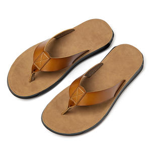 Tongs décontractées pour hommes Pantoufles de plage à semelle intérieure EVA grande taille avec fond souple et bout ouvert pour la mode estivale - Product Image 1