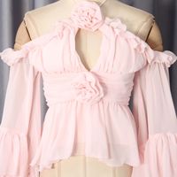 Ensemble décontracté jupe midi et haut transparent en tulle à volants, col licou, sept couleurs, Nouveautés 2026