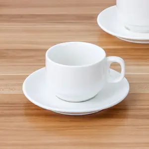 Mới nóng bán hàng thanh lịch phong cách tùy chỉnh trà buổi chiều màu trắng tinh khiết melamine cà phê Mug Cappuccino Tea Cup