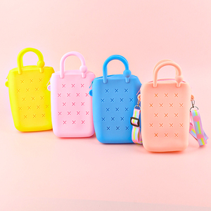 Sac à bandoulière en silicone imperméable pour jeunes enfants, motif dessin animé mignon, à personnaliser, petit sac <span class=keywords><strong>de</strong></span> plage pour femmes - Product Image 2