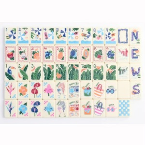 Jeu de <span class=keywords><strong>Ludo</strong></span> d'été de luxe 2026 Design Bleu Ms Lan à motif quadrillé en acrylique pour 4 joueurs, tuiles de Mahjong 160 pièces - Product Image 5