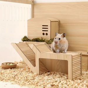 Kit de Muebles Expandibles de Madera para Jaula de Hámster, Incluye Puentes, Plataformas y Escondites para un Entorno de Juego Seguro e Interactivo - Product Image 1