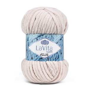 Lavita 100% Poliéster Velour Terciopelo Hilo de tejer a mano 100g Patrón teñido elegante de alta resistencia - Product Image 1