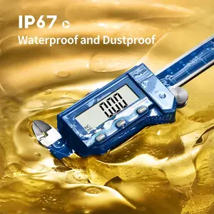 الفرجار الإلكتروني الأكثر مبيعاً من Dasqua 0-0 مقاوم للماء ، الفرجار الرقمي IP67-6 "0-بأداة قياس رقمية
