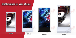 Bigbull 65inch cảm ứng tầng thường vụ <span class=keywords><strong>LCD</strong></span> tương tác 4k quảng cáo thiết bị Android trong nhà Totem adplayer kỹ thuật số biển kiosk - Product Image 2