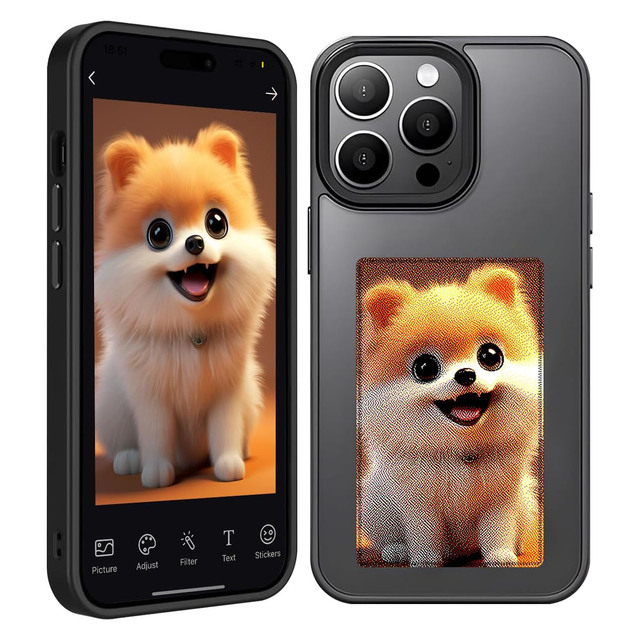 NFC Function Phone Case for iPhone 15 14 Pro Max DIY Smart E Ink Screen Display Phone Cases Cover