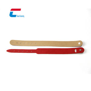 สายรัดข้อมือหนัง RFID 13.56mhz พร้อมโลโก้สั่งทำ / สายรัดข้อมือหนัง NFC รุ่นคลาสสิก 1K แบบ NTAG213 - Product Image 6