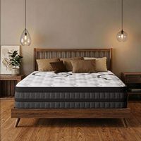 Matelas en mousse hypoallergénique de fermeté moyenne, taille personnalisée, durable, design minimaliste, tissu en coton, épaisseur 25 cm, pour la maison et l'hôtel