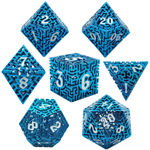 Feeron FMG-1 – Ensemble de 7 dés polyédriques en cuivre pour jeux de société Dungeons and Dragons – Cadeau durable - Product Image 2
