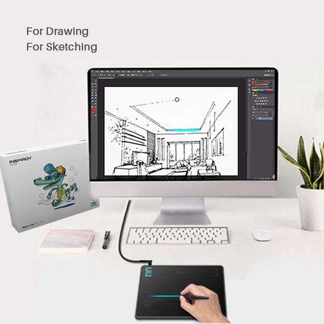 Big Sale Huion Smart Art Creating Signature Pad Graphic Pen Tablet