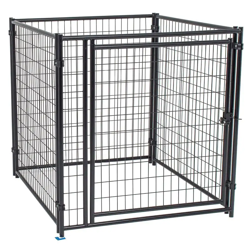 2022 Eco-friendly and stocked easy assemble high quality wrought iron galvanized outdoor dog cages/dog kennels