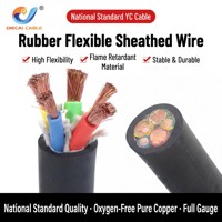 Câble en caoutchouc YC YZ 3x2.5 3x4 3x6 4x10 mm² Flexible H07RN-F H05RN-F Fil de cuivre multiconducteur