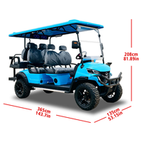 Tarion 2025, Carro de Golf Eléctrico Ecológico Chino para 6 Pasajeros, 60v, Velocidad 35KM/H, Alcance 90km, Certificado CE para Uso Diario por Adultos