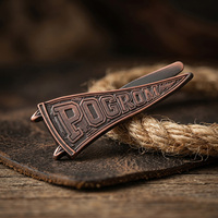 Épinglette personnalisée en métal plaqué cuivre, logo du fabricant, pince à cheveux, badge en alliage de zinc