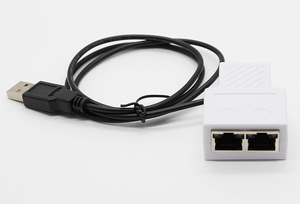 Divisor Ethernet RJ45 de 1 a 2 Salidas con Cable de Alimentación USB, Compatible con Dos Dispositivos que Funcionan Simultáneamente - Product Image 6