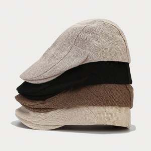Wholesale Spring <b>Summer</b> Literary Retro Casual <b>Flat</b> <b>Caps</b> New Light Plate Beret for Women Fashionable Ivy <b>Cap</b> for Men - Product Image 2